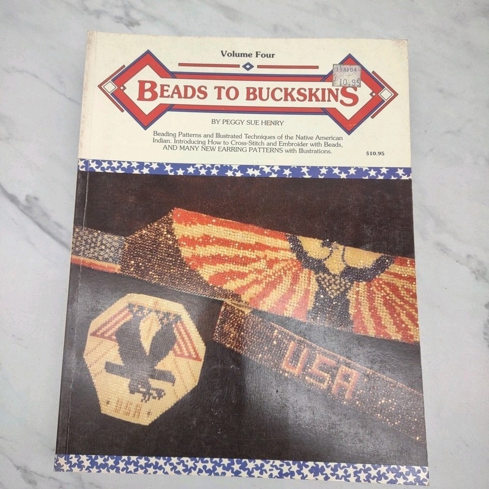Beads To Buckskins Beading Patterns Designs Techniques Native American Lot Of 7 - Picture 3 of 16